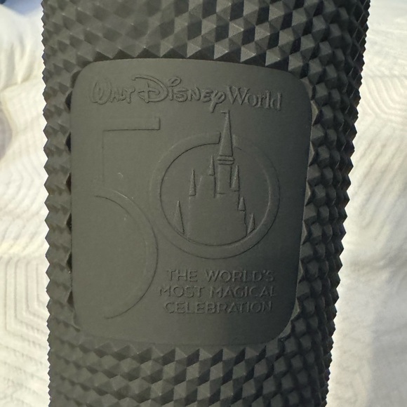 STARBUCKS Walt Disney World 50th Anniversary Geometric Black Tumbler -New - Picture 2 of 7